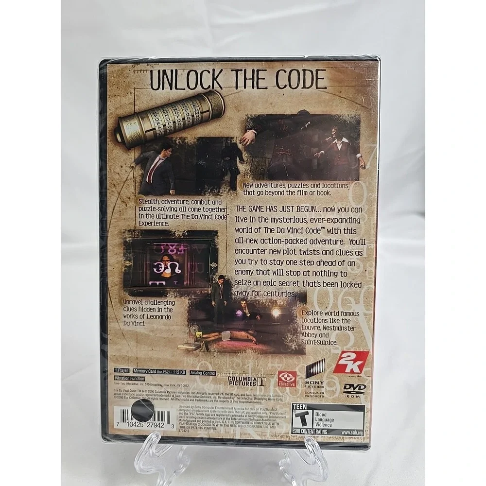 The Da Vinci‎ Code (Sony PlayStation 2, 2006) BRAND NEW FACTORY SEALED